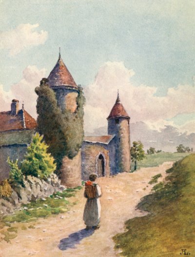 Die Burg von Etrembieres, Hte Savoie von J. Hardwicke Lewis