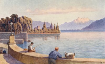 Die Dents du Midi und La Tour von "Entre deux Villes" von J. Hardwicke Lewis