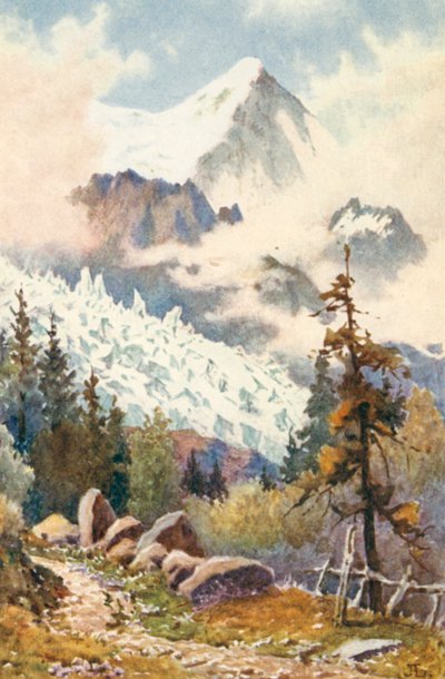 Die Gletscher des Bossons, Chamonix, JHL von J. Hardwicke Lewis