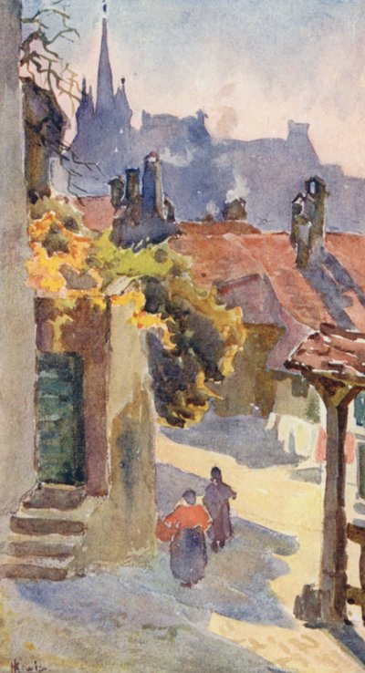 Die Türme von St. Francois, Lausanne von J. Hardwicke Lewis