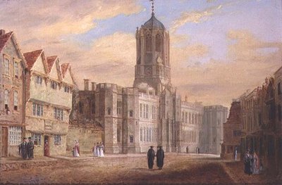 Oxford: Tom Tower und die Westfront des Christ Church College von J. Harwood