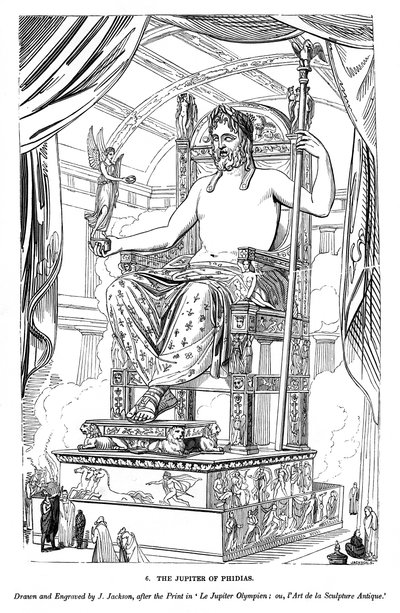 Der Jupiter von Phidias, 1843 von J. Jackson