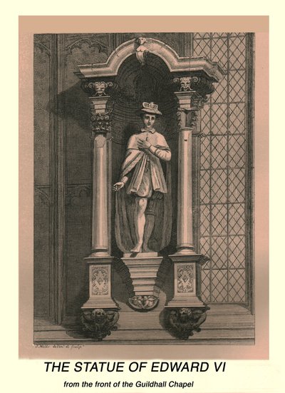 Die Statue von Edward VI von J Mills