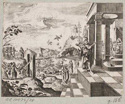 Illustration zu Adam Olearius, „Persianischer Rosenthal von einem Sinnreichen Poeten Schich Saadi“, Schleswig 1660 von J. Muller