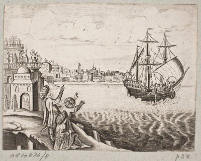 Illustration zu Adam Olearius, "Persianischer Rosenthal von einem sinnreichen Poeten Schich Saadi [...]", Schleswig 1660 von J. Muller