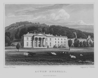 Acton Burnell, Shropshire (Stich) von John Preston Neale