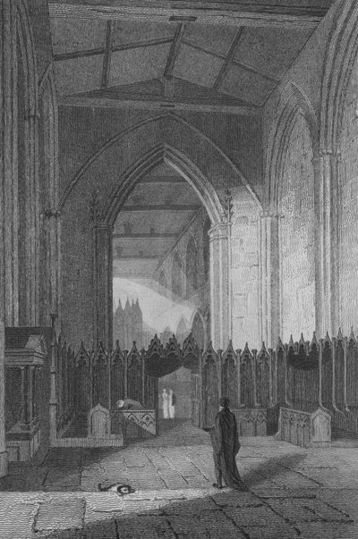 Innenraum der St. Katharinenkirche von John Preston Neale