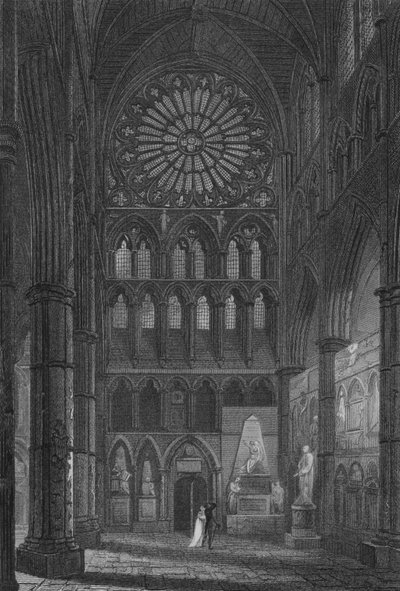 Innenraum der Westminster Abbey, Dichterecke von John Preston Neale