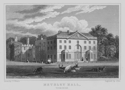 Methley Hall, Yorkshire von John Preston Neale