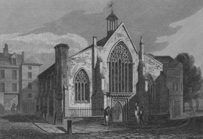 Die niederländische Kirche, Austin Friars, London von John Preston Neale