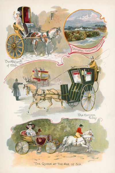 Hansom von 1837 und Hansom von heute von J. R. Sinclair