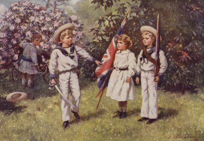 Prinz Edward drillt seinen Bruder und seine Schwester von J. Williamson