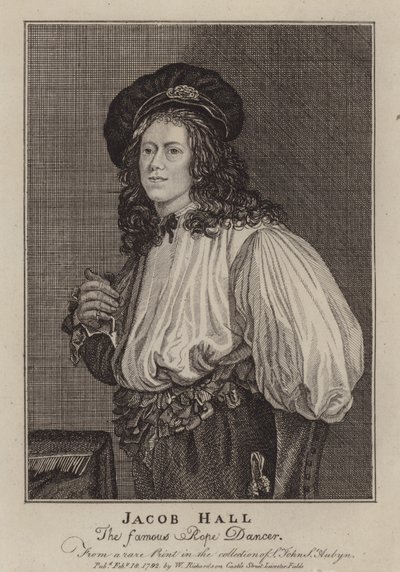 Jacob Hall, englischer Seiltänzer und Akrobat zur Zeit von König Karl II. von Jacob (after) Van Oost the Younger
