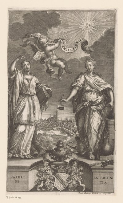 Allegorie auf die Medizin in Straßburg von Jacob Andreas Fridrich (I)