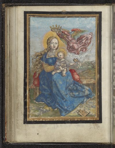 Maria mit Kind von einem Engel gekrönt von Jacob Binck