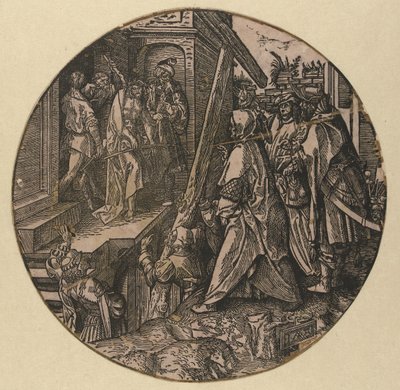 Pilatus zeigt Christus dem Volk (Ecce Homo) von Jacob Cornelisz van Oostsanen