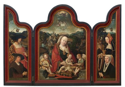 Triptychon von Pompeius Otto und seiner Frau Gerbich Claesdr von Jacob Cornelisz van Oostsanen