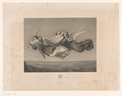 Heilige Katharina von Alexandrien von Engeln in den Himmel getragen von Jacob Felsing