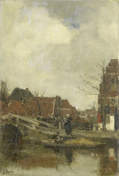 Altes Viertel am Wasser von Jacob Henricus or Hendricus Maris