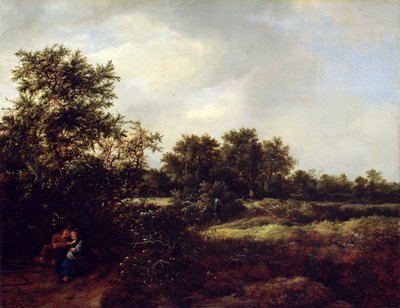 Dünenlandschaft mit Liebenden, 1647 von Jacob van Ruisdael