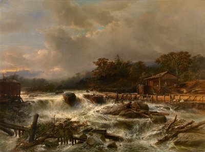 Waterval in Noorwegen von Jacob Jacobs