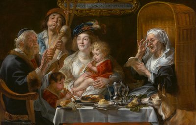 Wie die Alten sangen, so pfeifen die Jungen von Jacob Jordaens