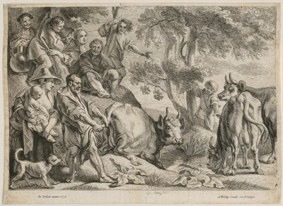 Cacus raubt das Rind des Herkules von Jacob Jordaens