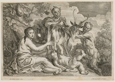 Jupiter wird von der Ziege Amalthea ernährt von Jacob Jordaens