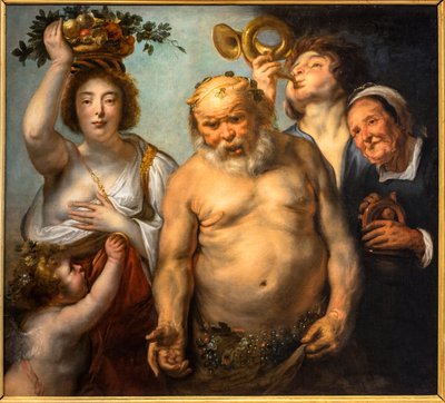 Silenus und die vier Jahreszeiten von Jacob Jordaens