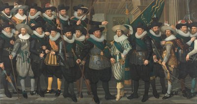 Bürgerwehrmänner der Kompanie von Hauptmann Jacob Pieterszn Hooghkamer und Leutnant Pieter Jacobszn van Rijn von Jacob Lyon