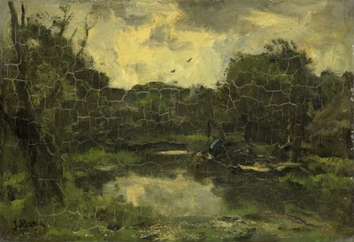 Landschaft mit Boot von Jacob Maris