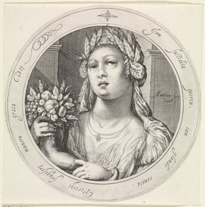 Ceres mit Füllhorn von Jacob Matham
