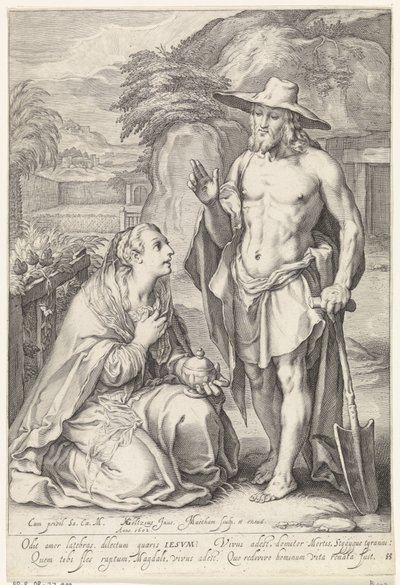 Christus erscheint Maria Magdalena (Noli me tangere) von Jacob Matham