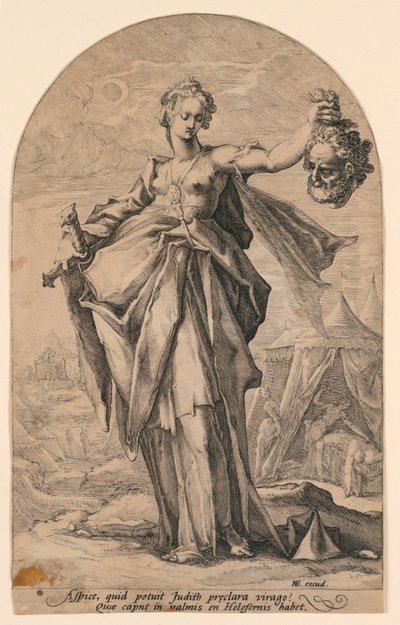 Judith, aus der Serie "Helden des Alten Testaments" von Jacob Matham