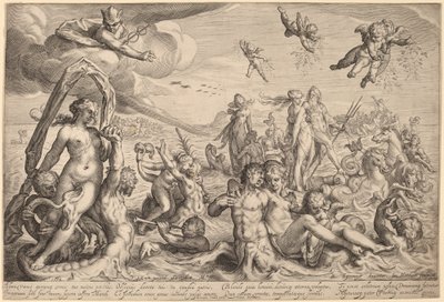 Der Triumph von Neptun und Thetis von Jacob Matham, after Bartholomaeus Spranger