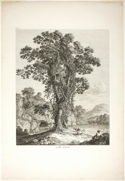 In der Nähe von la Cava, aus Suite de IV Vues Dessinées Dans le Roiaume de Naples von Jacob Philipp Hackert