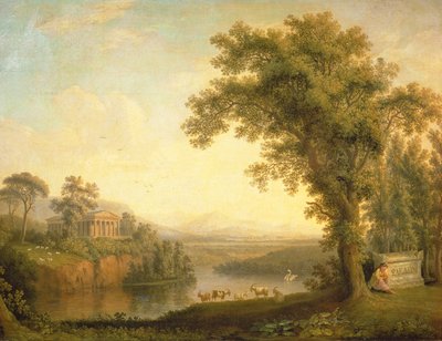 Antike Landschaft mit Phaetons Grab, 1785 von Jacob Philippe Hackert