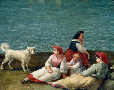 Bauern aus Barletta, Italien (Detail) von Jacob Philippe Hackert