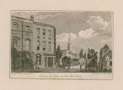 Eingang nach London an der Shoreditch-Kirche von Jacob Schnebbelie