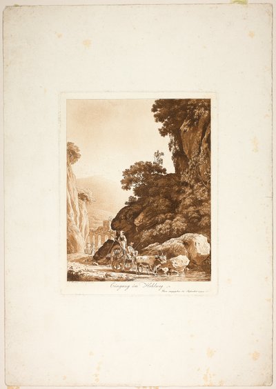 Eingang zum engen Pass von Jacob Wilhelm Mechau