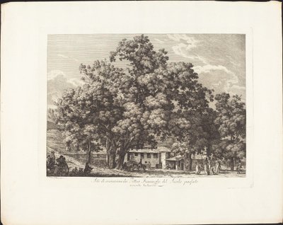 Erholungsort der flämischen Maler des vergangenen Jahrhunderts am Monte Testaccio von Jacob Wilhelm Mechau