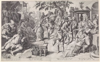 Der verlorene Sohn verschwendet sein Geld von Jacob de Gheyn (II)