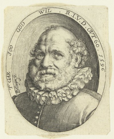 Porträt von Rutgaert Jansz. im Alter von 60 Jahren von Jacob de Gheyn (II)