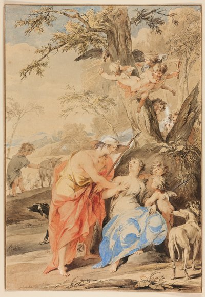 Jupiter und Mnemosyne von Jacob de Wit