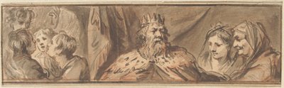 Königsfigur und die Jünglinge im Ofen von Jacob de Wit