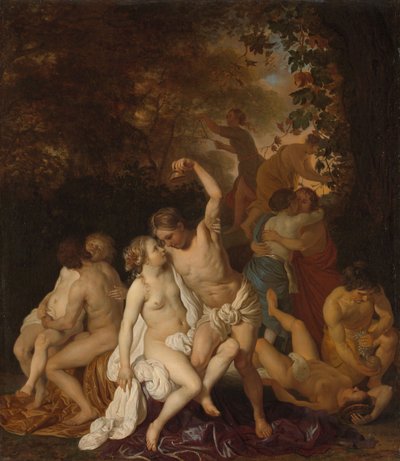 Szene mit Bacchantinnen von Jacob or Jacques van Loo