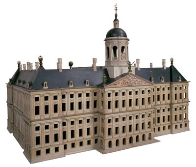 Modell des neuen Rathauses auf dem Dam von Jacob van Campen