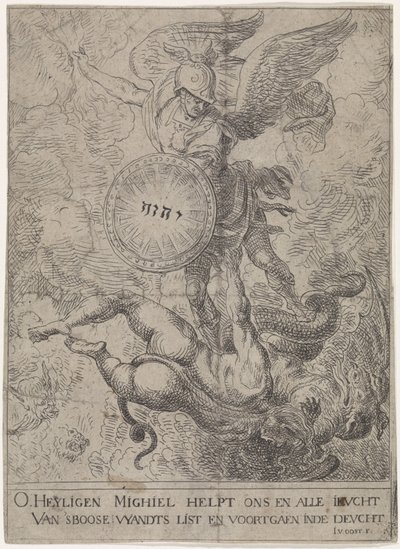 Der Heilige Michael bewacht das Himmelstor von Jacob van Oost (I)