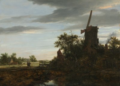 Landschaft mit Windmühle von Jacob van Ruisdael