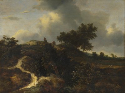 Sandhügel mit Bäumen bewachsen von Jacob van Ruisdael